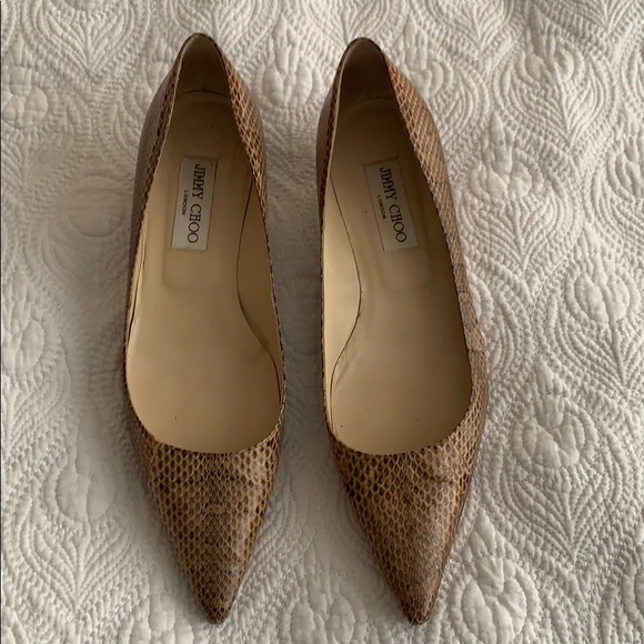 Jimmy Choo Shoes - Jimmy Choo Python Kitten Heels